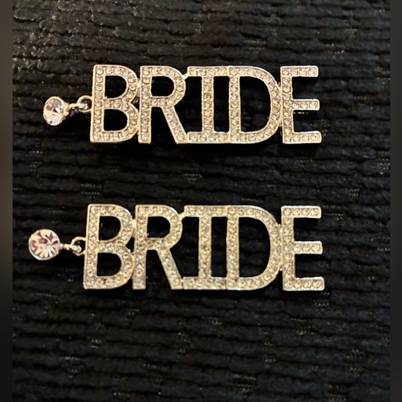 Sparkly EUC BRIDE Earrings // Bachelorette Earrings // Bridal Shower Gift - Picture 5 of 8